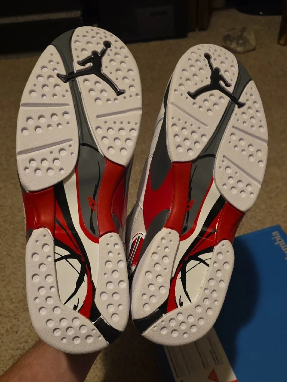 Jordan Retro Sneakers White Black Red